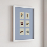 Affiche A3 Breakfast Set - Blue | Fleux | 5