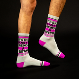 Chaussettes It's Not Easy Being Bitch Gym | Fleux | 10