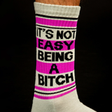 Chaussettes It's Not Easy Being Bitch Gym | Fleux | 11