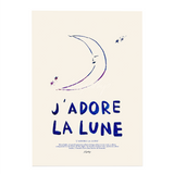 A3 I Love The Moon Poster | Fleux | 2
