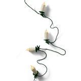 Guirlande Bougies LED Vintage Vert/Blanc Classique L3xW1160xH92cm | Fleux | 4