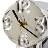 Horloge Rétro en céramique - h 17,5 cm - Chrome | Fleux | 11
