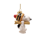 Ornement Verre Snoopy/Peanuts Ski's | Fleux | 5
