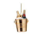 Ornement Verre Bottles of Champagne in Gold Cooler | Fleux | 4