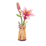 3D Puzzle - Pink Lily | Fleux | 4