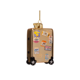Ornement Verre Gold Suitcase With Stickers | Fleux | 5