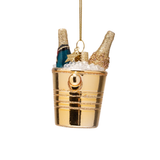 Ornement Verre Bottles of Champagne in Gold Cooler | Fleux | 5