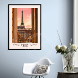 Affiche Paris - Tour Eiffel depuis le balcon | Fleux | 3