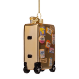 Ornement Verre Gold Suitcase With Stickers | Fleux | 6