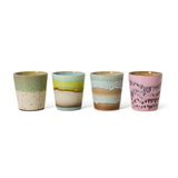 Set de 4 mugs Coffee 70s Pop Art | Fleux | 8