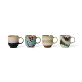 Set de 4 mugs café 70s Abrastract | Fleux | 8