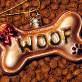 Dog Bone Glass Ornament | Fleux | 3