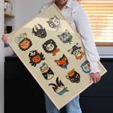 Affiche Enikő Eged - Cat Horoscope | Fleux | 6