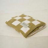 Plaid Recyclé Teddy - Carreaux Khaki | Fleux | 5