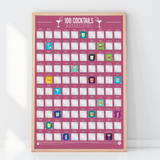 100 Cocktails Scratch-Off Poster | Fleux | 5