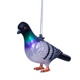 Ornement Verre Pigeon Multicolore | Fleux | 7