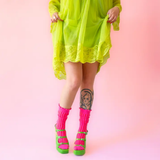 Ribbed ruffled socks | Fleux | 4