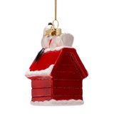 Ornement Verre Snoopy/Peanuts Laying on Doghouse | Fleux | 8