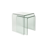 Table d'appoint Vetro Set de 2 - Transparent | Fleux | 12