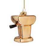 Ornement Verre Shiny Gold Coffee Machine | Fleux | 5