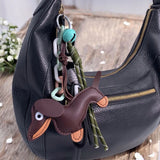 Bijou de Sac Porte-Clés - Chien Clochette Brun | Fleux | 5