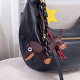 Bijou de Sac & Porte-clés - Chien & étoile Brun | Fleux | 5