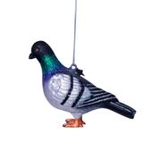 Ornement Verre Pigeon Multicolore | Fleux | 9