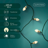 Guirlande LED Vintage 8 Fonctions Effet Clignotant Extérieur Vert/Blanc | Fleux | 12