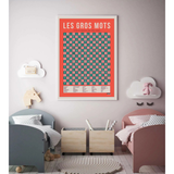 Affiche Les gros mots 50x70cm | Fleux | 7