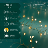 Guirlande Micro 480LED Clignotant IP44 6m Or/Blanc Chaud/Blanc Classique | Fleux | 13
