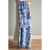Plaid Nevine Blue Coton recyclé | Fleux | 7