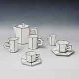 Tasse Cappuccino & Sous-coupe black carte blanche | Fleux | 7