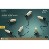 Guirlande Bougies LED Vintage Vert/Blanc Classique L3xW1160xH92cm | Fleux | 7