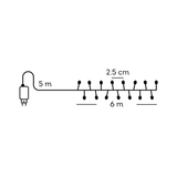 Guirlande Micro 480LED Clignotant IP44 6m Or/Blanc Chaud/Blanc Classique | Fleux | 14