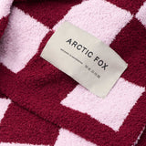 Plaid Recyclé Teddy - Carreaux Roses | Fleux | 9