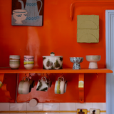 Set de 4 tasses café 70s Déco | Fleux | 10