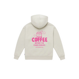 Hoodie Adulte Coffee Before Chaos Pink | Fleux | 6