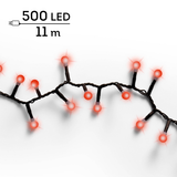 Guirlande Cerise LED Noir/Rouge L1100cm | Fleux | 11