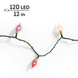 Guirlande LED Vintage Green/Classic Warm/Brown/Purple/Red 1190cm | Fleux | 12