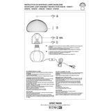 Lampe de table Madeleine - Ø 22 xh 25 cm | Fleux | 19