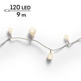 Guirlande LED Lampes Cerise Fixe Extérieur | Fleux | 14