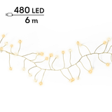 Guirlande Micro 480LED Clignotant IP44 6m Or/Blanc Chaud/Blanc Classique | Fleux | 17