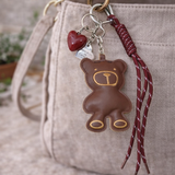 Porte-clés et bijou de sac - Ours Brun Cœur | Fleux | 3