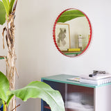 Miroir Arcs Rond - Ø 60 cm - Rouge | Fleux | 13