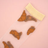 Chaussettes Transparentes Croissant | Fleux | 8
