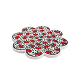 Flower Shaped Trivet - Red | Fleux | 3