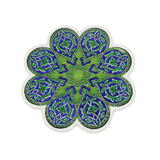 Ceramic Flower Trivet - Blue and Green | Fleux | 2