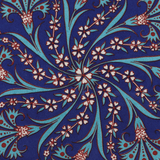 Dessous de Plat en céramique - Bleu foncé et Violet | Fleux | 3