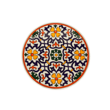 Dessous De Plat Rond en Céramique - Orange et Bleu | Fleux | 2