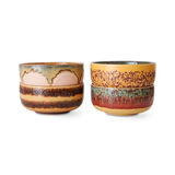Lot de 4 Bols à Dessert Harbour 70s - ø 12,5 cm | Fleux | 4